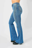 Judy Blue Plus Size High-Waisted Classic Flare Jeans.