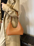 Small Texture PU Leather Shoulder Bag.