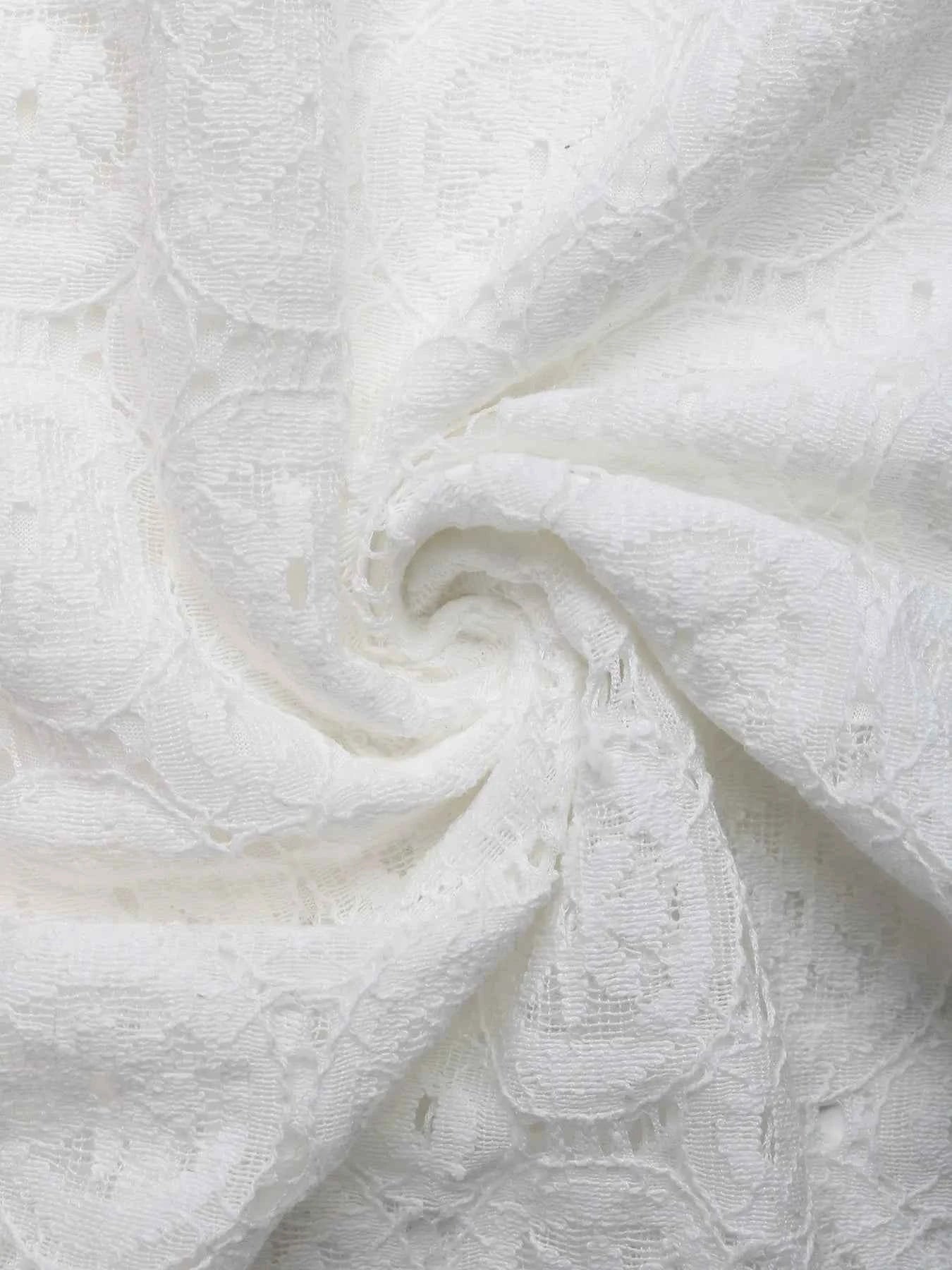 Lace Long Sleeve Midi Dress.