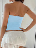 Bow Detail Tube Top.