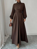 Long Sleeve Maxi Shirt Dress.