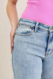 Judy Blue High Waist Stone Wash Straight Jeans Plus Size.