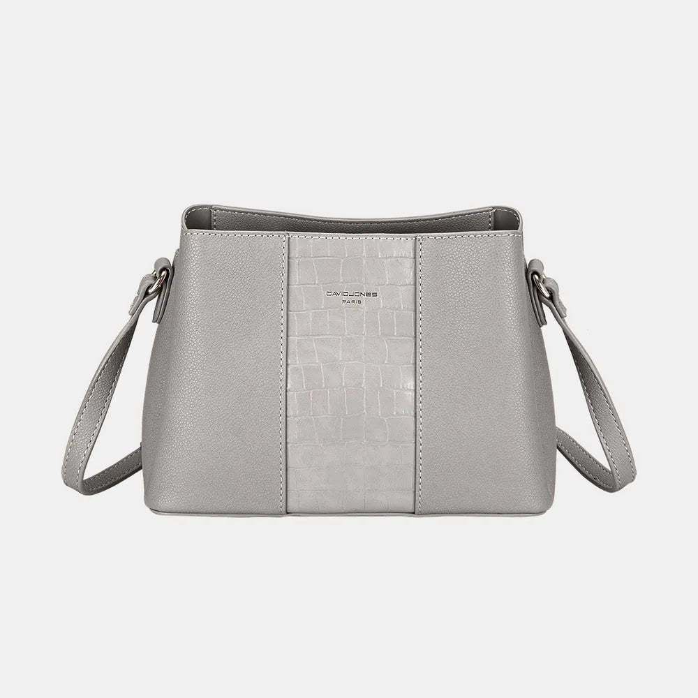 David Jones PU Leather Crossbody Bag.