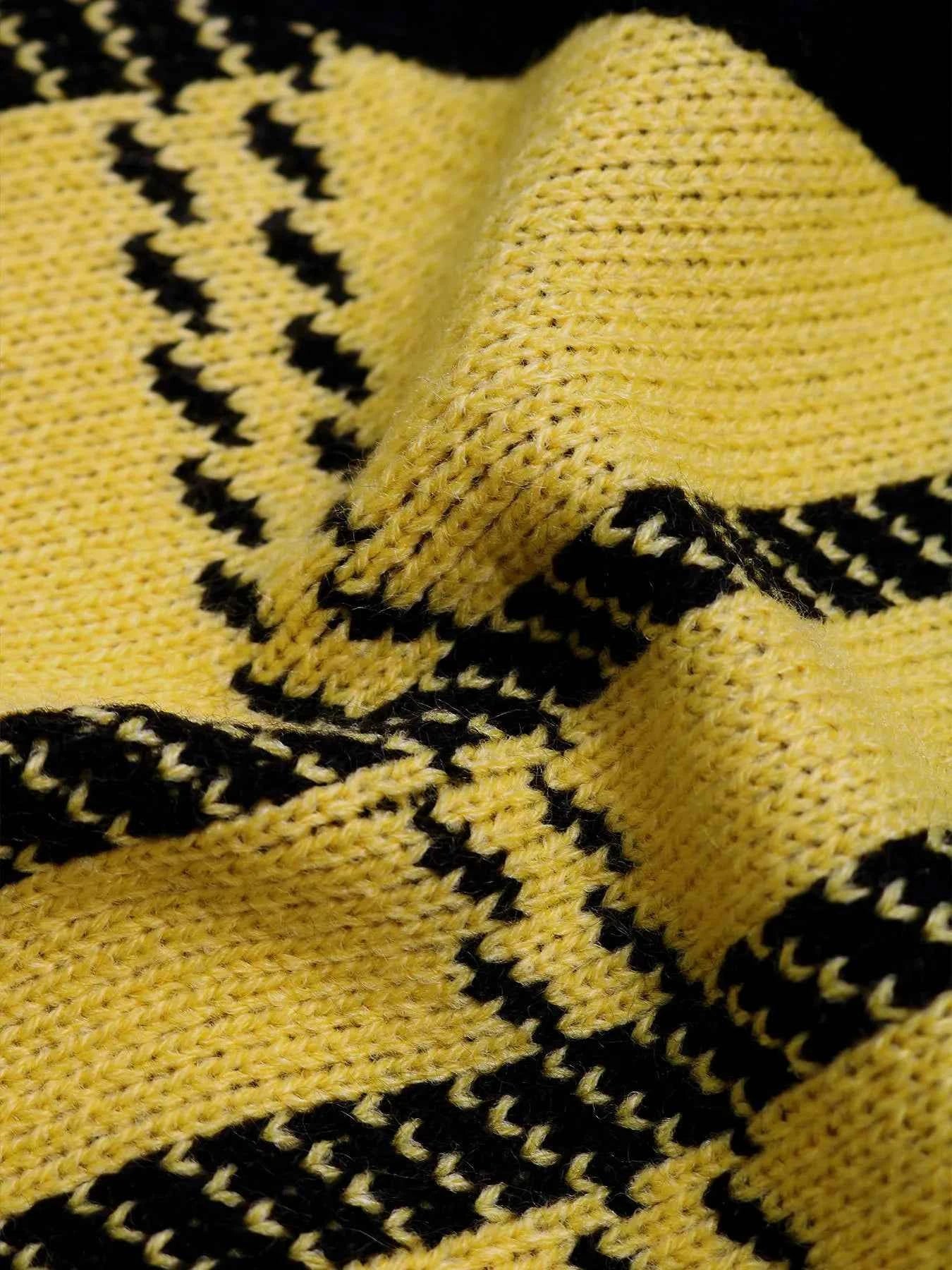 Plaid V-Neck Cropped Sweater Vest.