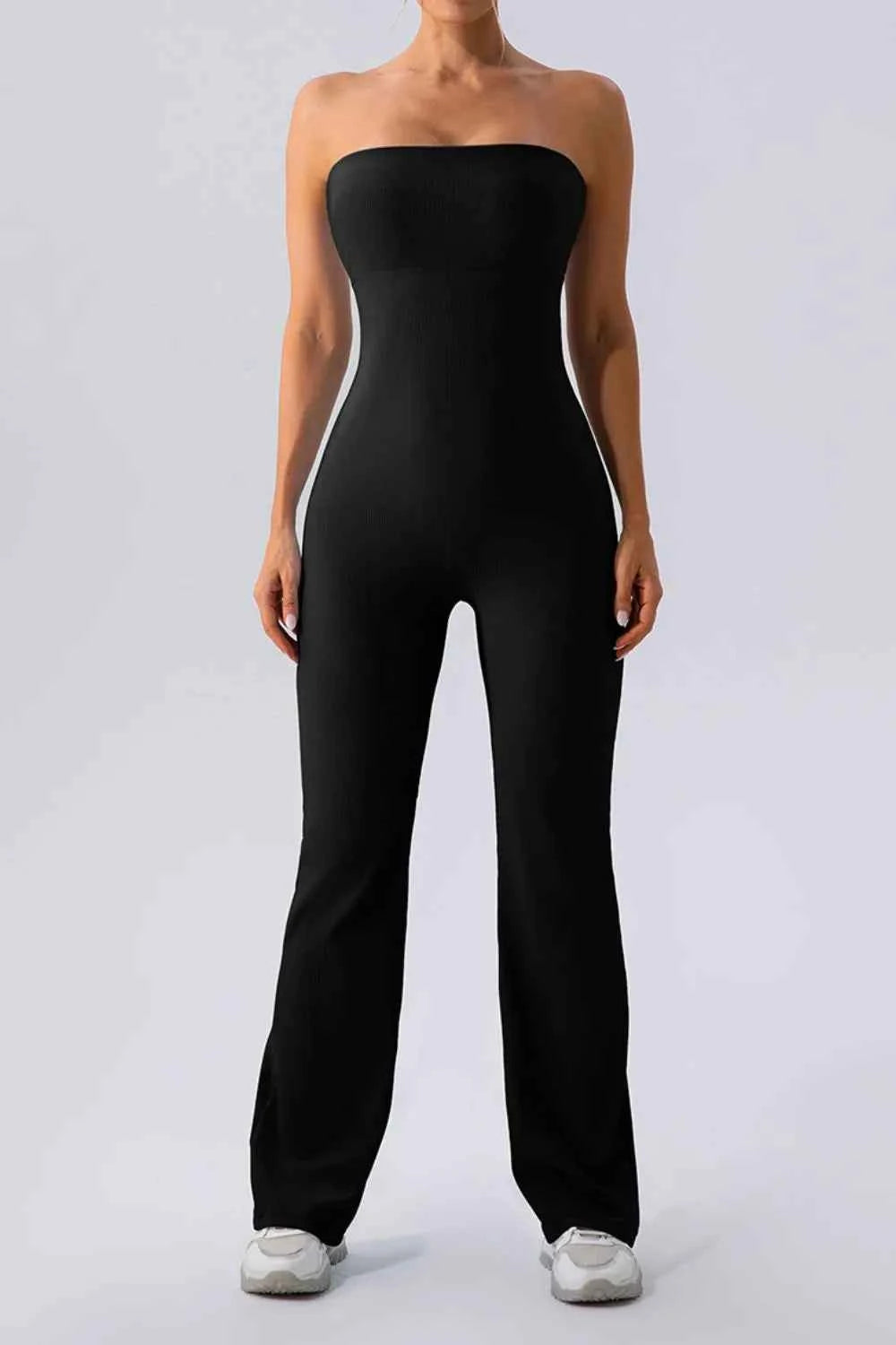 Sleeveless Straight Active Jumpsuit.