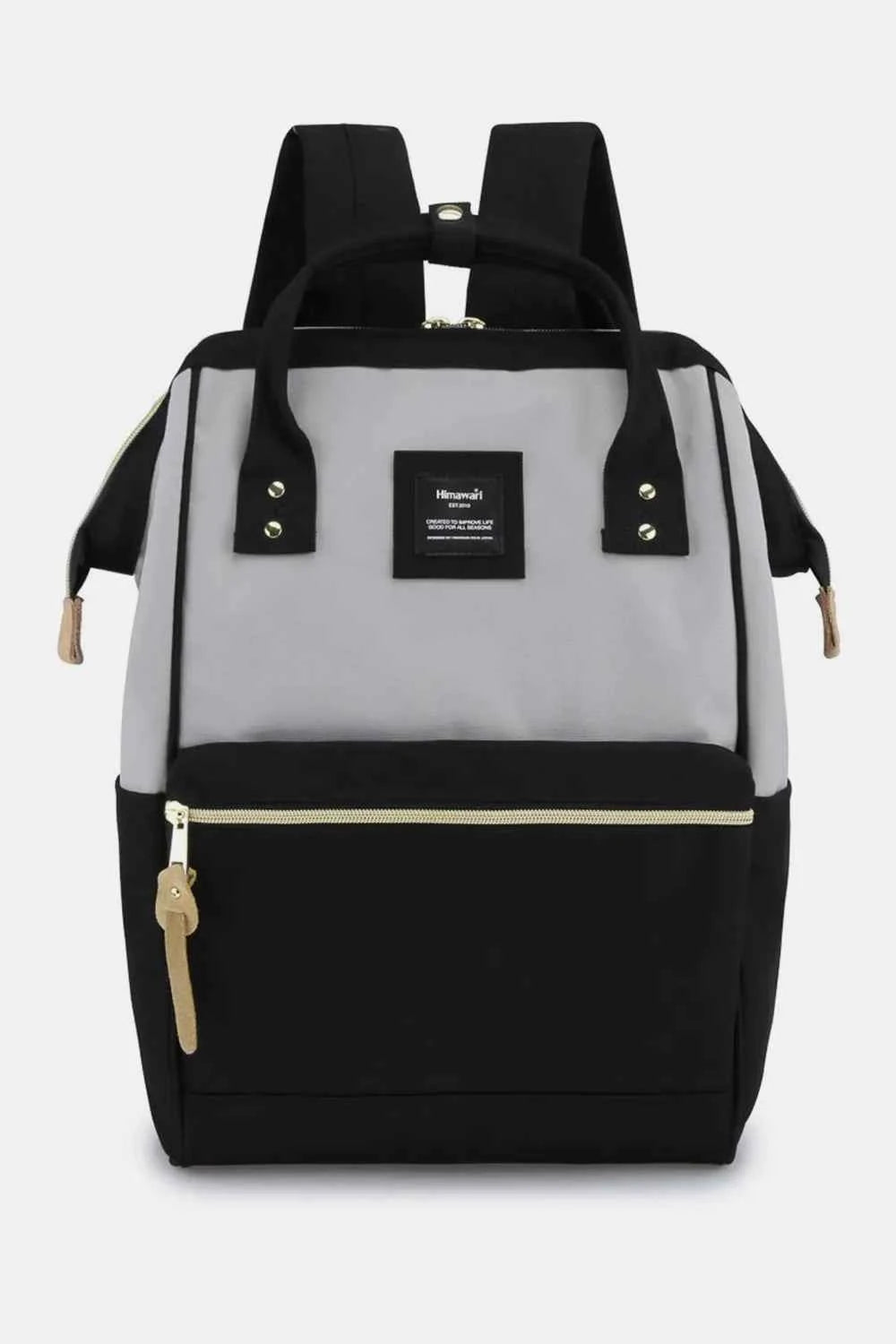 Himawari Waterproof Canvas Backpack with Padded Laptop Compartment.