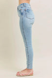 Judy Blue Plus Size Mr Tummy Control Vintage Wash Skinny Jeans.
