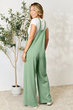 Double Take Full Size Wide Strap Overall with Pockets.