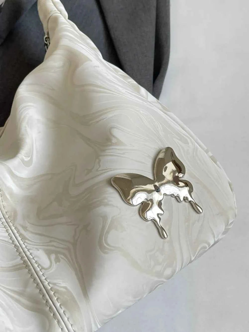 PU Leather Adjustable Strap Shoulder Bag.