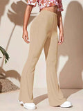 Plus Size High-Waist Flare Active Pants.