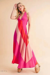 Aemi+Co Color Block Sleeveless Maxi Dress - EBYNN