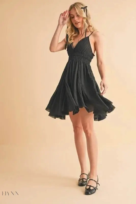 Aemi+Co Lace Detail Mini Cami Dress - Elegant Fashion for Every Occasion - EBYNN