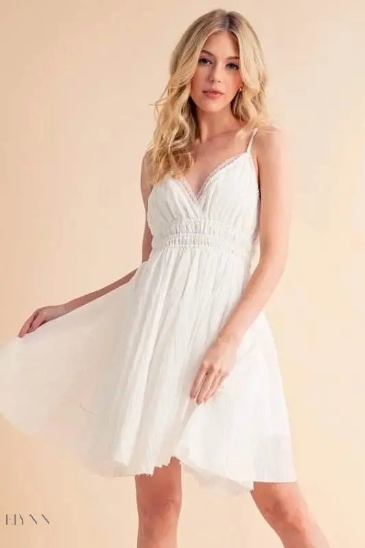 Aemi+Co Lace Detail Mini Cami Dress for Effortless Style - EBYNN