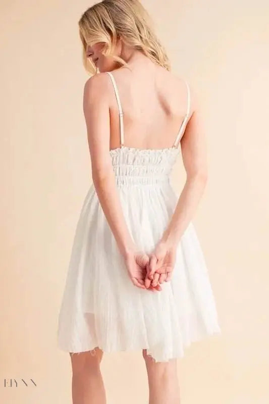 Aemi+Co Lace Detail Mini Cami Dress for Effortless Style - EBYNN