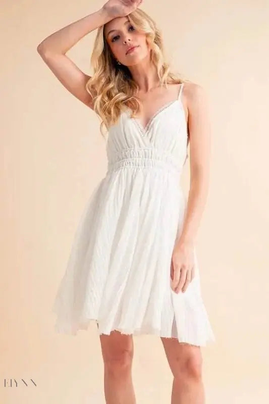 Aemi+Co Lace Detail Mini Cami Dress for Effortless Style - EBYNN