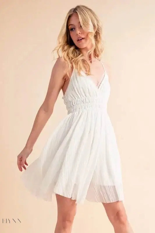 Aemi+Co Lace Detail Mini Cami Dress for Effortless Style - EBYNN