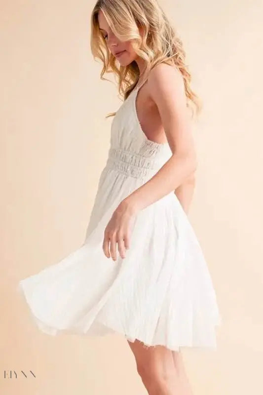 Aemi+Co Lace Detail Mini Cami Dress for Effortless Style - EBYNN