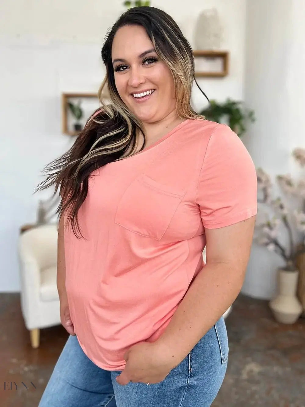 Basic Bae Bamboo V-Neck T-Shirt for Ultimate Comfort - EBYNN