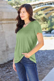 Basic Bae Bamboo V-Neck T-Shirt for Ultimate Comfort - EBYNN