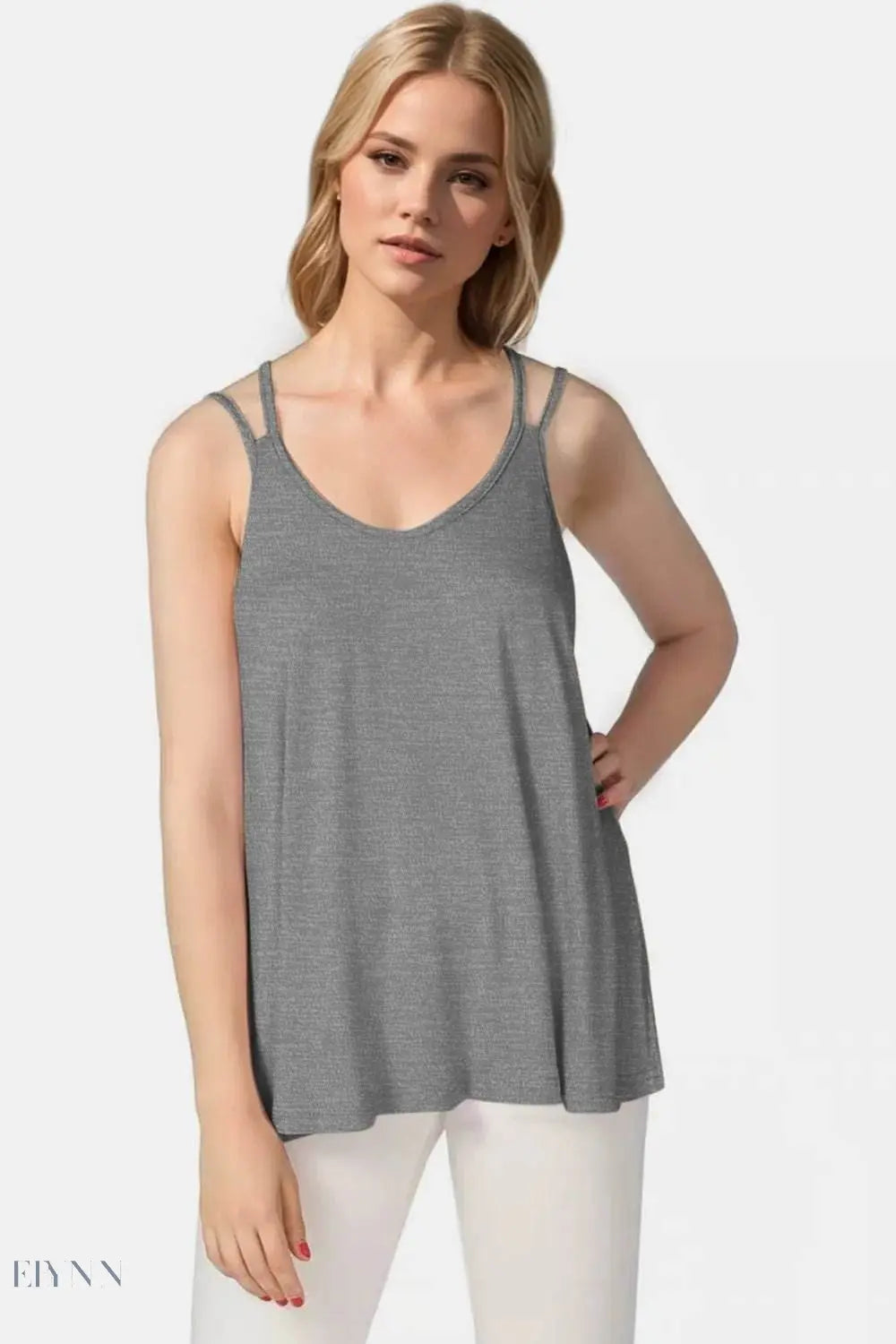 Basic Bae Bamboo Cami Top with Double Spaghetti Straps - EBYNN