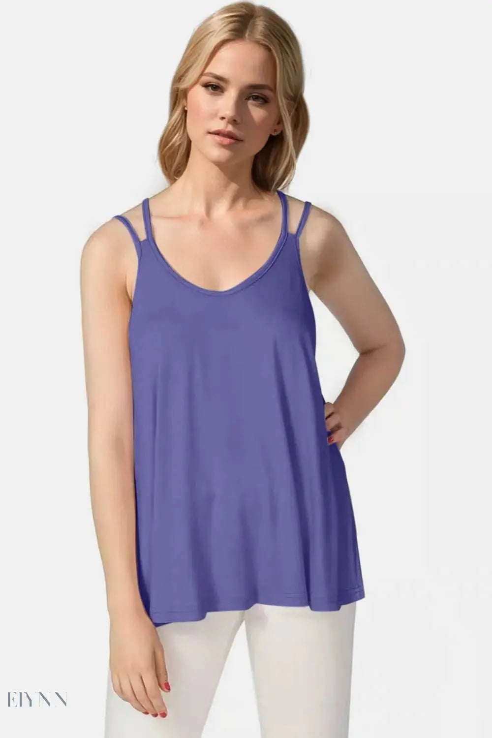 Basic Bae Bamboo Cami Top with Double Spaghetti Straps - EBYNN