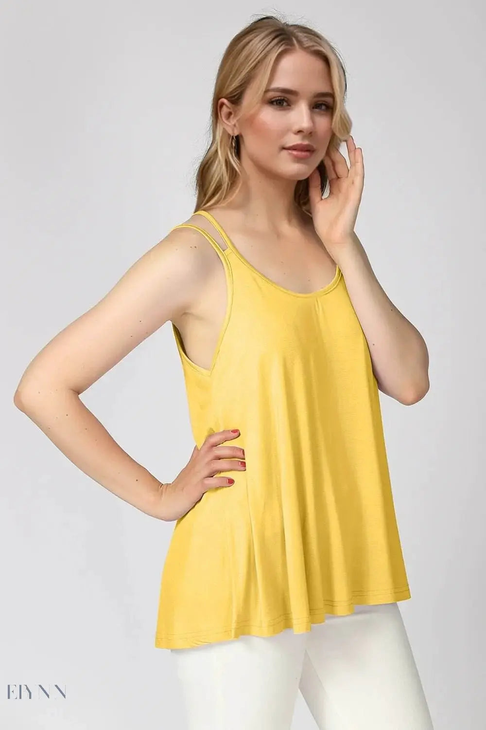 Basic Bae Bamboo Cami Top with Double Spaghetti Straps - EBYNN