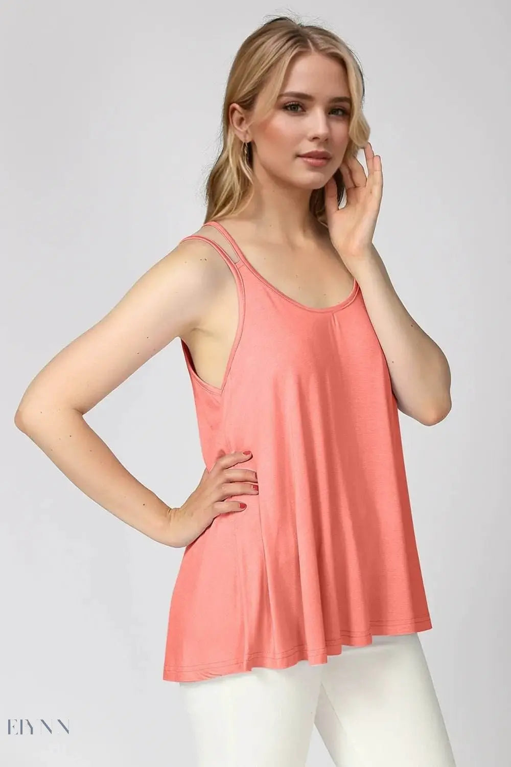 Basic Bae Bamboo Cami Top with Double Spaghetti Straps - EBYNN