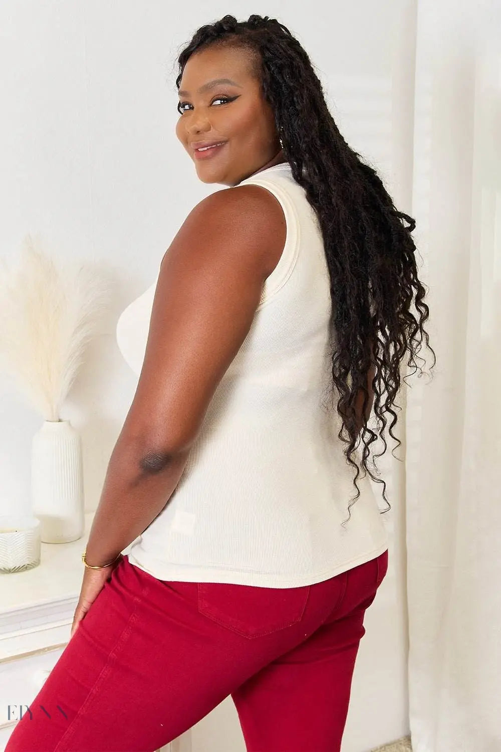 Basic Bae Tank Top - Full Size Round Neck Design - EBYNN