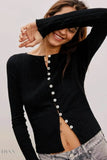 Basic Bae Plus Size Half Sleeve Shirt - Textured Button Up Long Sleeve Top - EBYNN