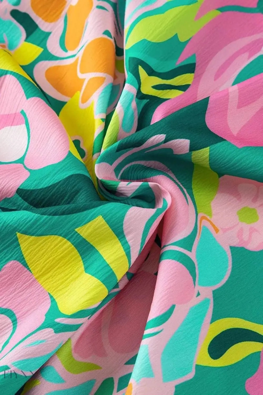 Floral Babydoll Dress with Puff Sleeves - EBYNN