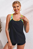 Chevron Stripe Racerback Swim Tank - EBYNN