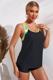 Chevron Stripe Racerback Swim Tank - EBYNN