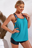 Chevron Stripe Racerback Swim Tank - EBYNN