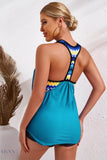 Chevron Stripe Racerback Swim Tank - EBYNN