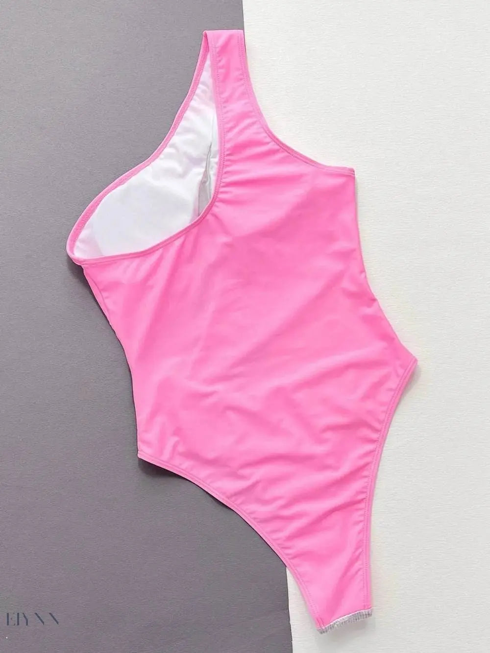 Contrast Panel One-Piece Swimsuit - EBYNN