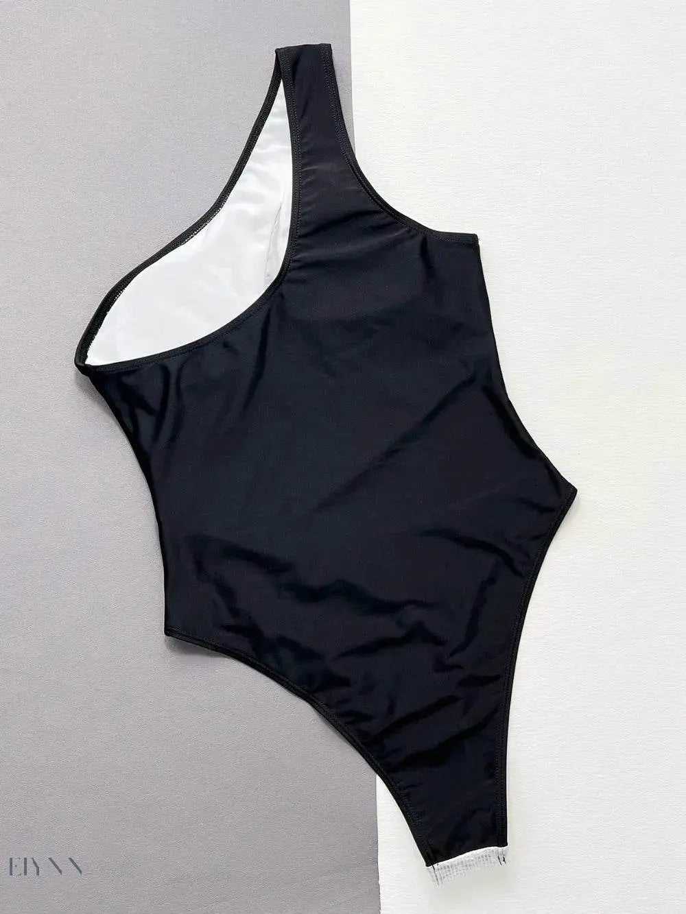 Contrast Panel One-Piece Swimsuit - EBYNN