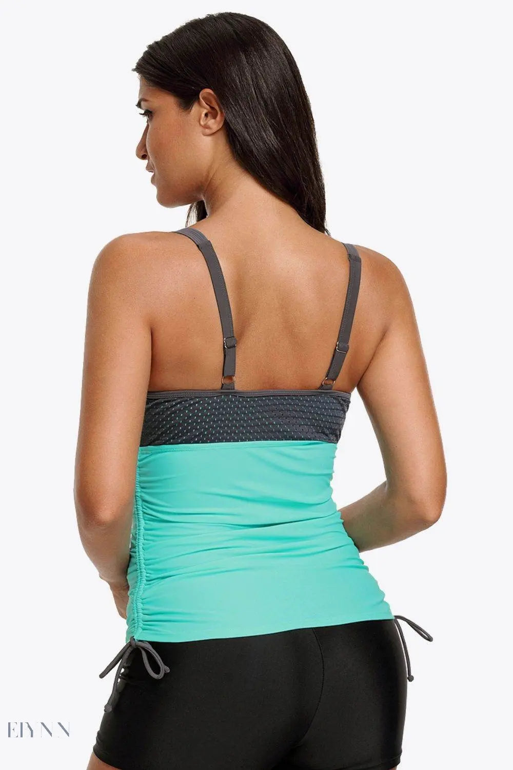 Contrast Sweetheart Neck Swim Cami - EBYNN