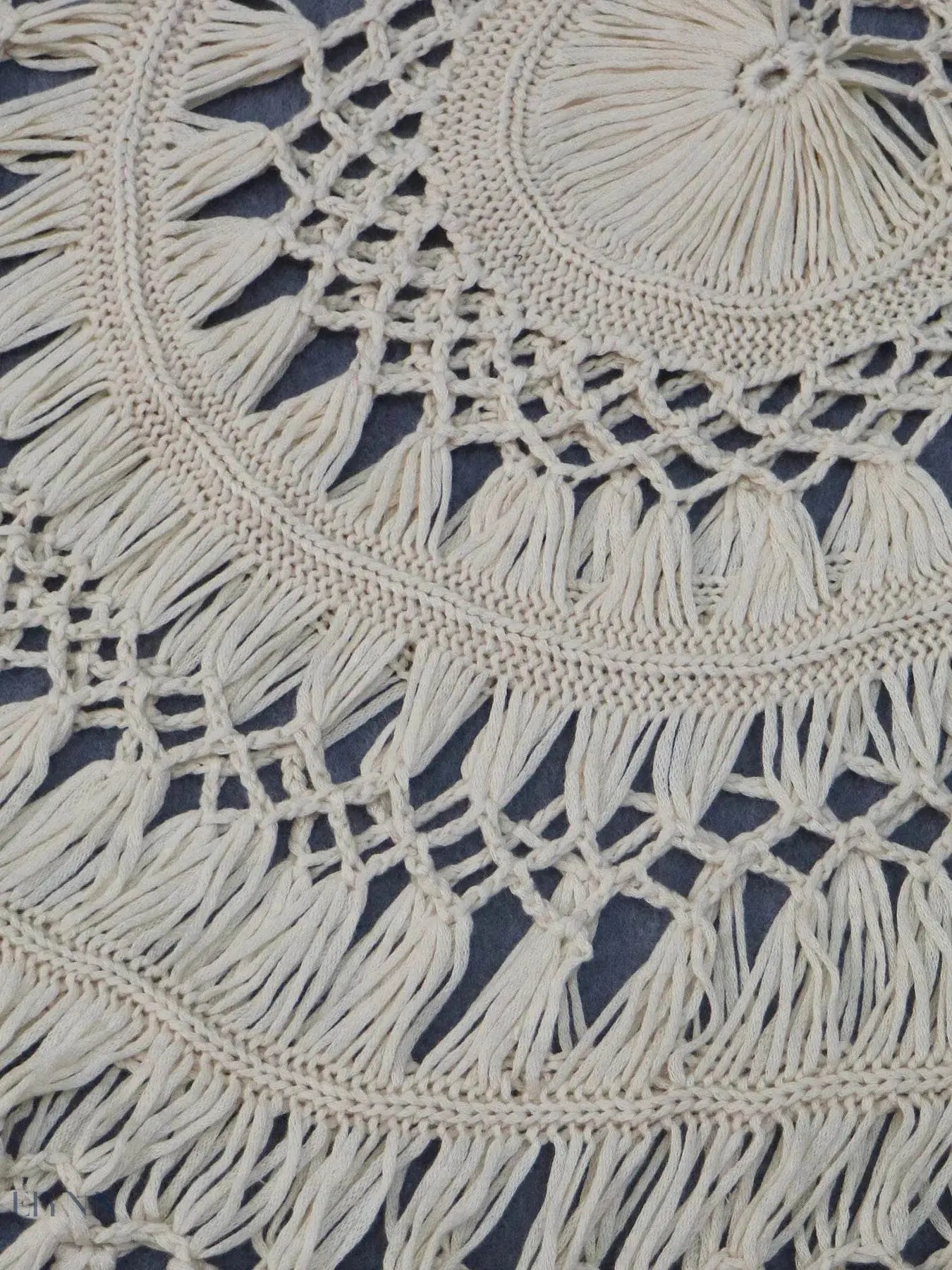 Crochet Fringe Beach Cover Up - EBYNN