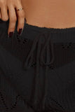 Drawstring Cutout Swim Shorts - EBYNN