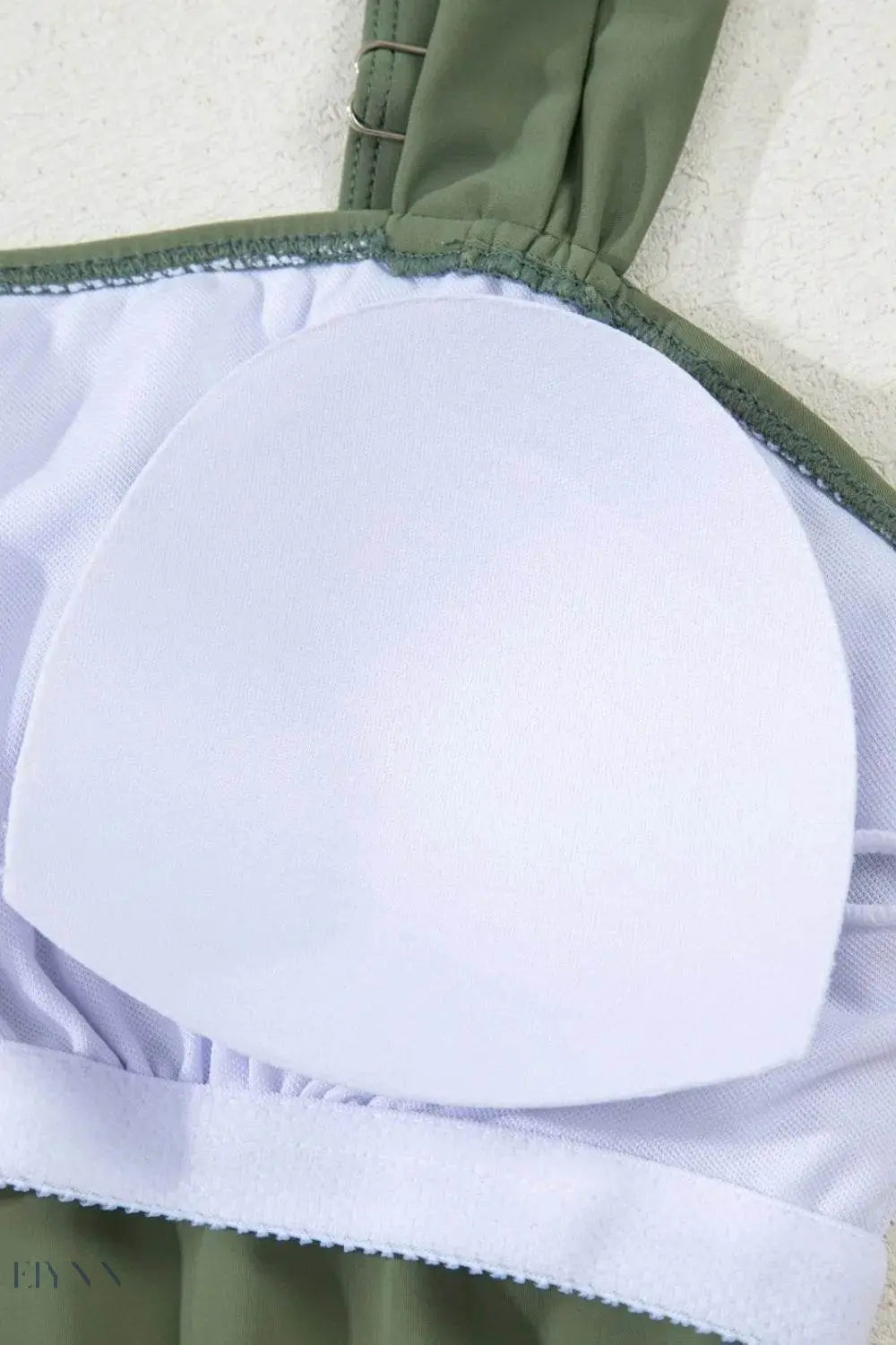 Drawstring Ruched Wide Straps Tankini Set - EBYNN