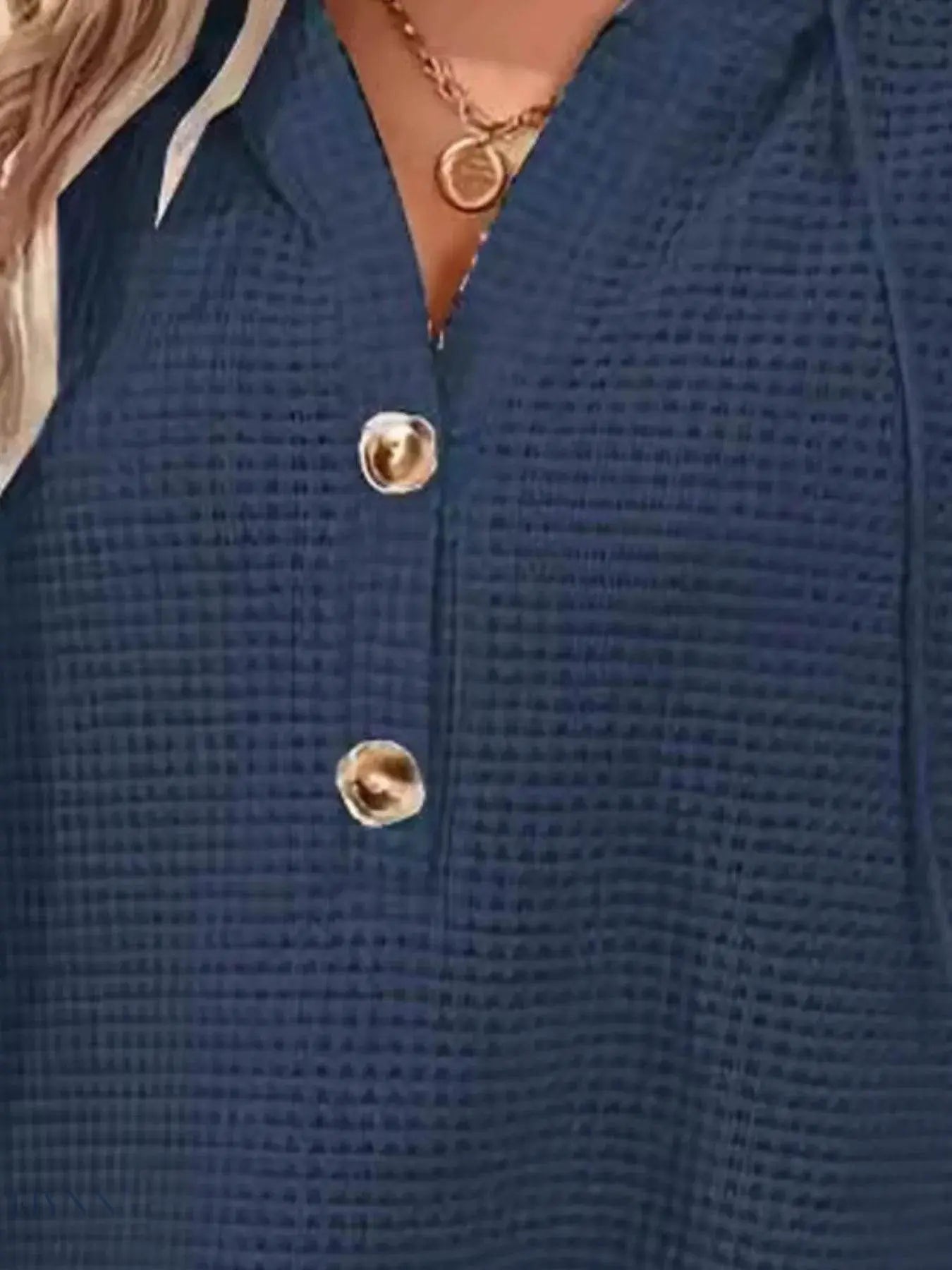 Drawstring Waffle Knit Hoodie for Ultimate Comfort and Style - EBYNN