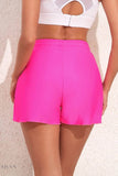 Drawstring Waist Swim Shorts - EBYNN