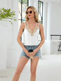 Eyelet Double Strap Cami Top - EBYNN
