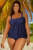 Full Size Adjustable Strap Tankini Set - EBYNN