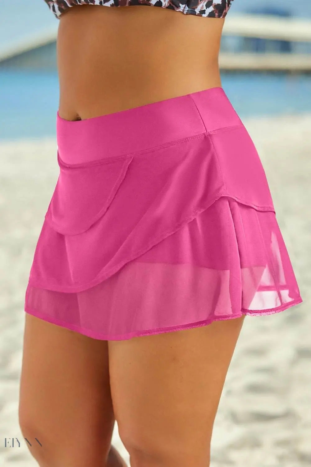 Full Size Layered Swim Skirt - EBYNN