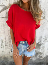 Plus Size T-Shirt - Loose Fit Short Sleeve Style - EBYNN