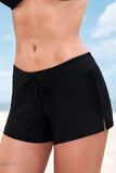 Full Size Run Contrast Drawstring Swim Bottoms - EBYNN