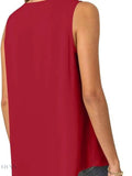 Plus Size V-Neck Tank Top - Stylish Sleeveless Fashion for Every Body - EBYNN