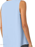 Plus Size V-Neck Tank Top - Stylish Sleeveless Fashion for Every Body - EBYNN