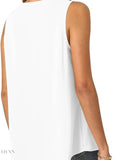 Plus Size V-Neck Tank Top - Stylish Sleeveless Fashion for Every Body - EBYNN